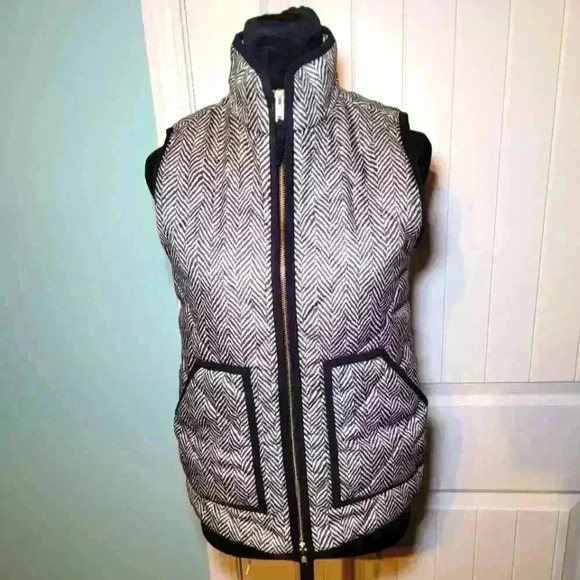 J crew puffer vest double zipper XXS - Picture 1 of 6